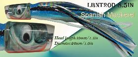 Trolling lures with fish shape image head