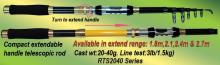 Osprey compact telescopic rod with extendable handle for compactness Osprey compact telescopic rod with extendable handle for compactness
