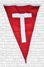 big game Tag flag   height :31cm/12in . Width :44cm/17in