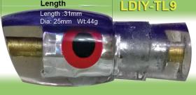2 color Laminated  trolling lure head for DIY or lure makers