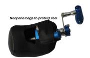 Osprey jigiging reel comes with protective neoplan bag