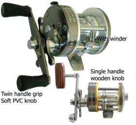 Osprey baitcasting reel for sabiki rod. 