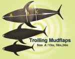 Osprey trolling mudflap. Mudflap from 13 to 24in
